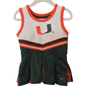 NIKE MIAMI HURRICANES CHEERLEADER  DRESS. SIZE 18 MONTHS.